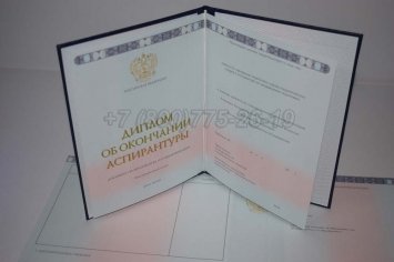 Диплом Аспирантуры 2021г в Тюмени