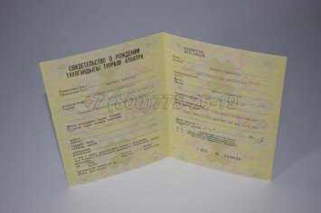 Свидетельство о Рождении 1984г Киргизской ССР в Тюмени