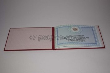 Аттестат Профессора 2020г в Тюмени
